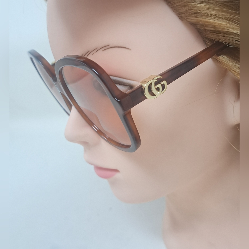 NWT Gucci Women's Sunglasses Havana Pink Butterfly GG 1178S 004 56-20-145 - Picture 4 of 16